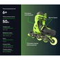 Роликові ковзани Neon Inline Green розмір 30-33 (NT07G4) - зменшене зображення 4