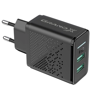 Зарядний пристрій Grand-X CH-60 2USB 5V 3,1A (CH-60) зображення 1