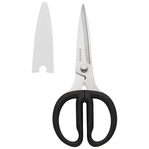 Кухонні ножиці KitchenAid Universal, з захисним чохлом на лезо, 21,1 см, чорні (KQG351OHOBE) зображення 1