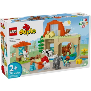 Конструктор LEGO DUPLO Town Догляд за тваринами на фермі 74 деталей (10416) зображення 1