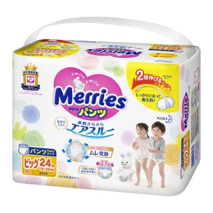 Підгузки Merries трусики для дітей Jumbo XL 12-22 кг 24 шт (602528) зображення 1