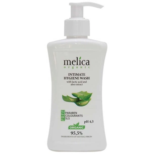 Гель для інтимної гігієни Melica Organic з молочною кислотою та екстрактом алое 300 мл (4770416342105) зображення 1