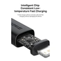 Дата кабель USB 2.0 AM to Lightning 1.0m 2.4A red+black Baseus (P10377801U01-01) - зменшене зображення 10
