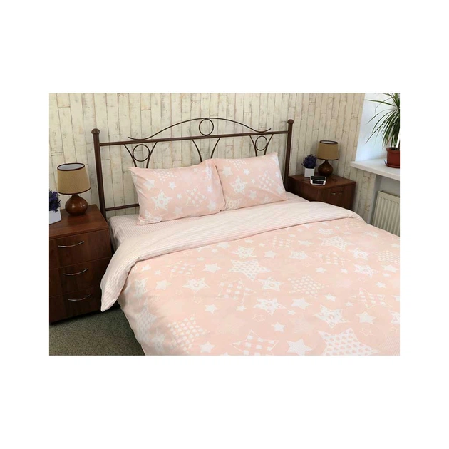 Постільна білизна Руно Beige Star бязь бежева двоспальна (655.114Б_Beige star) - изображение 1