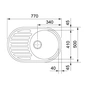 Мийка кухонна Franke RONDA ROG 611 (114.0254.780) - зменшене зображення 2
