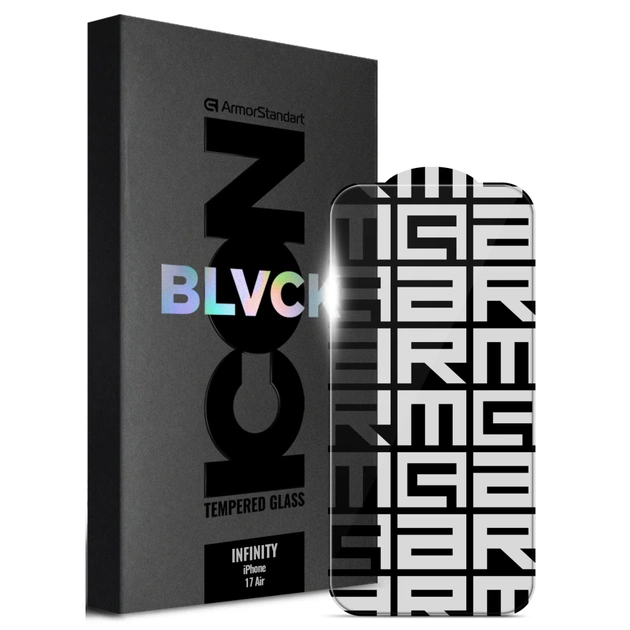 Скло захисне Armorstandart Infinity Black Icon 2.75D Apple iPhone 17 Air (ARM86413) - picture 1