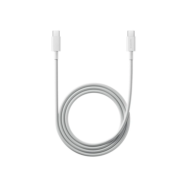 Дата кабель USB-C to USB-C 1.0m 6A braided white Xiaomi (1169403) - зображення 1