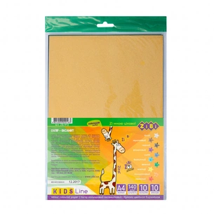 Кольоровий папір ZiBi А4, оксамитова, 10 листів/10 кольорів (ZB.1913) зображення 1