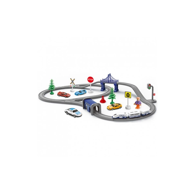 Залізниця ZIPP Toys Міський експрес 70 деталей, синій (AU1889) - picture 1