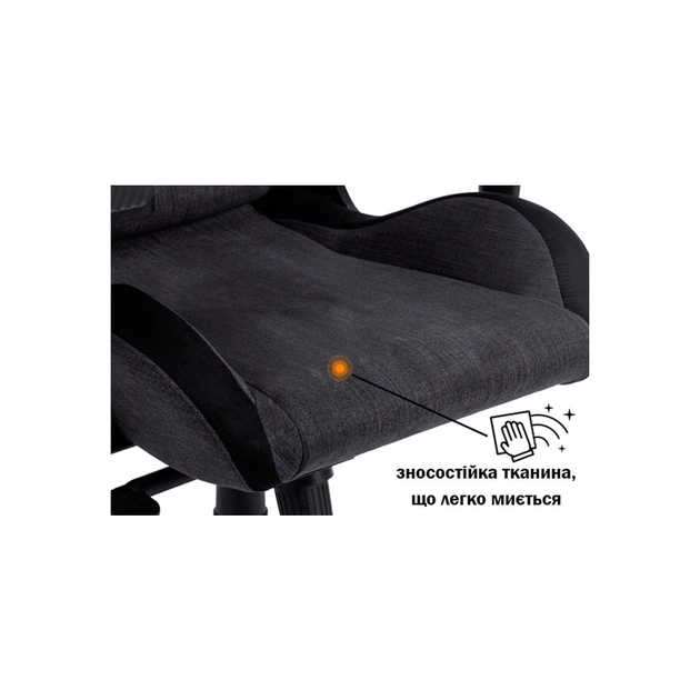Крісло ігрове GT Racer X-8005 Dark Gray/Black Suede - зображення 8