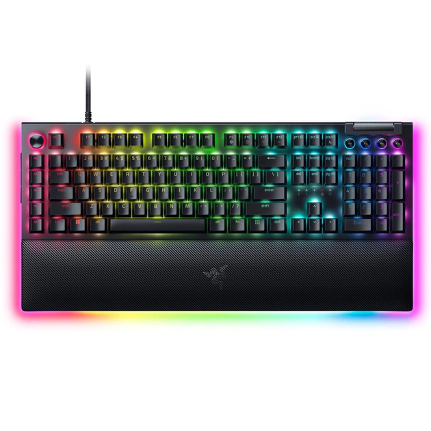 Клавіатура Razer BlackWidow V4 Green Switch USB RU Black (RZ03-04690100-R3M1) - зображення 1
