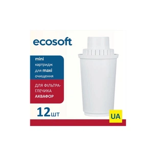 Картридж для фільтра глечика Ecosoft Аквафор 12 шт (4820056802085) изображение 1