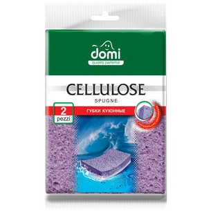 Губки кухонні Domi целюлозные 2 шт (4823058317250) зображення 1
