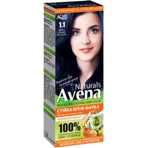 Фарба для волосся Acme Color Avena Naturals Стійка 1.1 - Blue Black (4823115503220) зображення 1