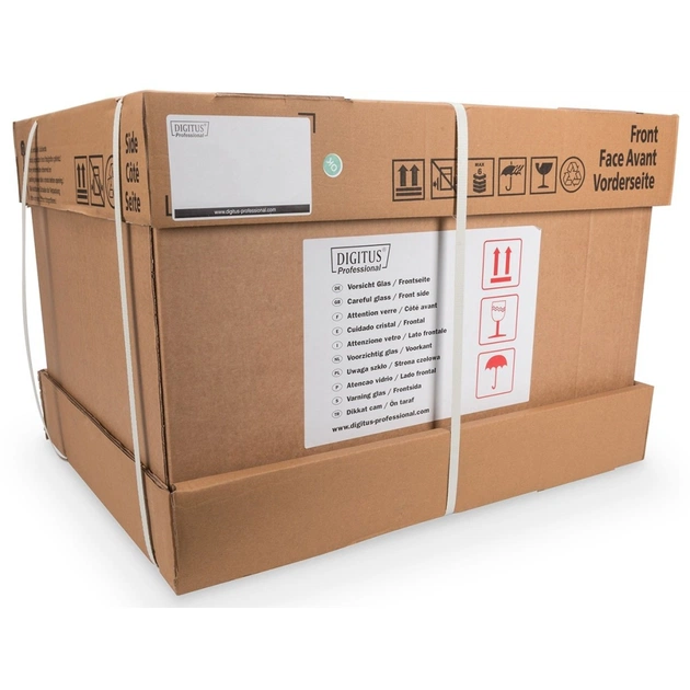 Шафа настінна Digitus Wall Mounting Unique 19" 12U 600x600, RAL 9005 (DN-1912U-6/6-SW) - picture 2