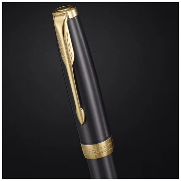 Ручка пір'яна Parker SONNET 17 Grey Lacquer GT  FP F (86 415) - изображение 8