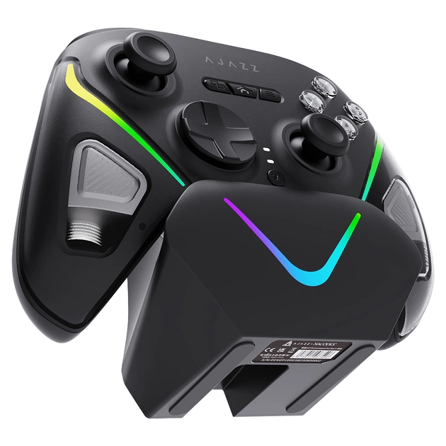 Геймпад Ajazz GP100S 2.4G/BT/USB Switch/PC/iOS/Android RGB Black (GP100S-B) - picture 3