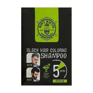 Відтінковий шампунь Men's Master Master Black Hair Coloring Shampoo Для камуфлювання сивини 10 х 25 мл (3800010528344) picture 1