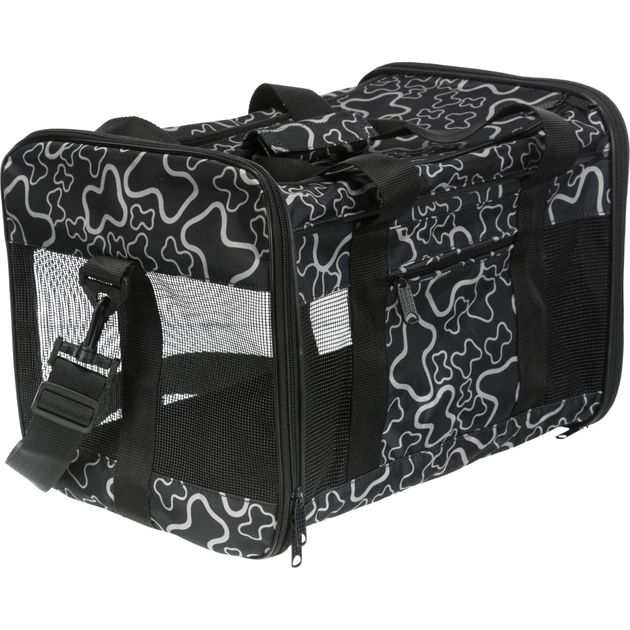 Переноска для тварин Trixie Adrina Carrier 26x27х42 см (чорна з сірим) (4011905028897) - изображение 1