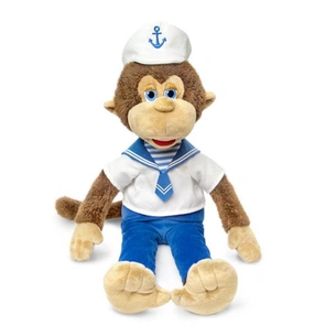 М'яка іграшка Lava Мавпочка в матросці музична 25 см (LA8825) зображення 1