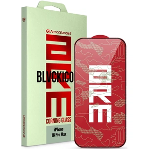 Стекло защитное Armorstandart Corning Black Icon Apple iPhone 18 Pro Max (ARM92166) изображение 1