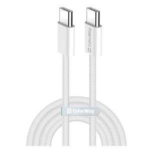 Дата кабель USB-C to USB-C 1.0m 60W 3.0А grey ColorWay (CW-CBPDCC061-GR) picture 1