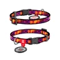Нашийник для тварин WAUDOG Nylon з QR паспортом "Куби 3Д" для котів та дрібних порід собак, XS (278-4057) - зменшене зображення 1