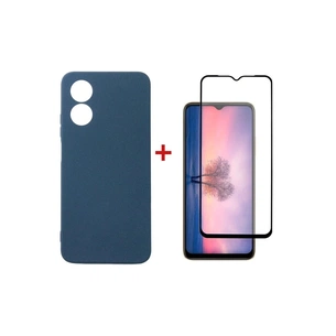 Чохол до мобільного телефона Dengos Kit for OPPO A17 case + glass (Blue) (DG-KM-01) зображення 1