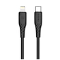 Дата кабель USB-C to Lightning 2.0m PD30W textured PVC black ColorWay (CW-CBPDCL095-BK) - уменьшенное изображение 1