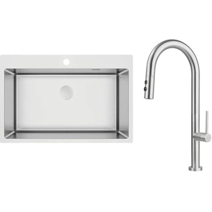 Мийка кухонна Deante Olfato ZPO_010C + зміш. BQO_F72M (ZPOE010C) изображение 1