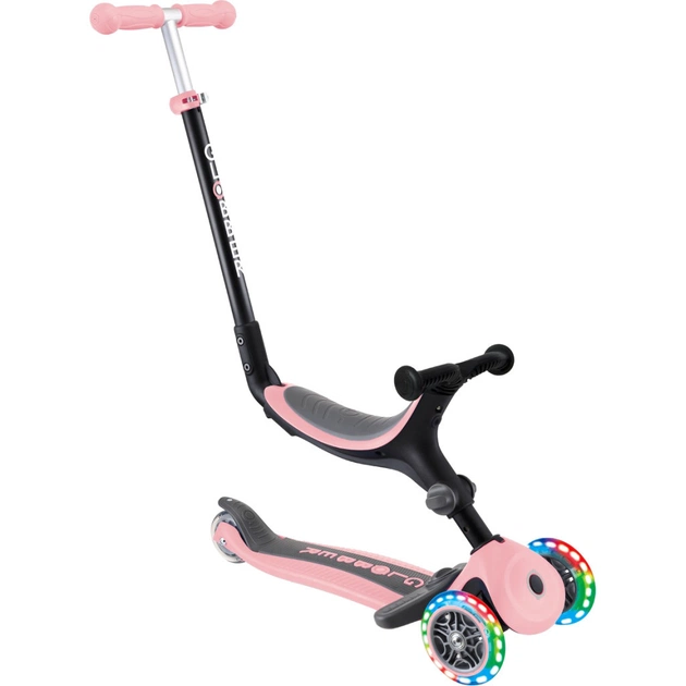 Самокат Globber Go Up Foldable Plus Lights пастельно-рожевий (743-210) - изображение 1