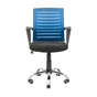 Офісне крісло Richman Флеш Ю Хром М-1 (Tilt) Сітка чорна + синя (ADD0003029) - зменшене зображення 2