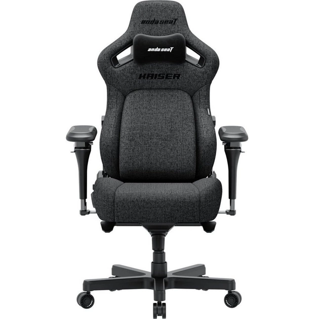 Кресло для геймеров Anda Seat Kaiser 4 V2 Size XL PVC Dark Gray Fabric (AD12YDDC-XLL-20-GB-CF-03) - изображение 14