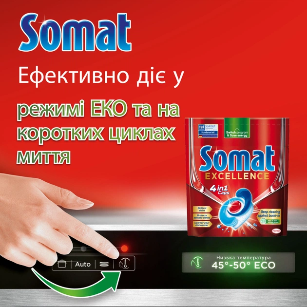Таблетки для посудомийних машин Somat Excellence 30 шт. (9000101808292) - изображение 4