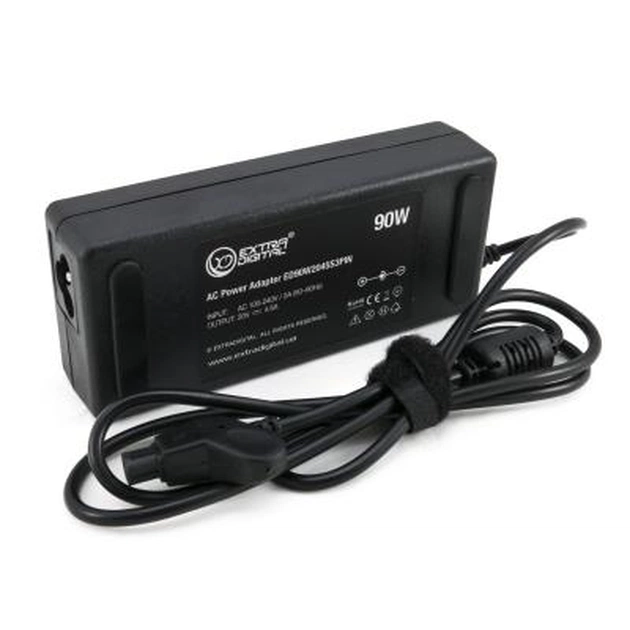 Блок живлення до ноутбуку Extradigital Dell 20V, 4.5A, 90W (3pins) (PSD3837) - зображення 1