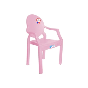 Крісло садове Irak Plastik дитяче бешкетник рожеве (4838) зображення 1