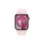 Смарт-годинник Apple Watch Series 9 GPS 41mm Pink Aluminium Case with Light Pink Sport Band - M/L (MR943QP/A) - зменшене зображення 2