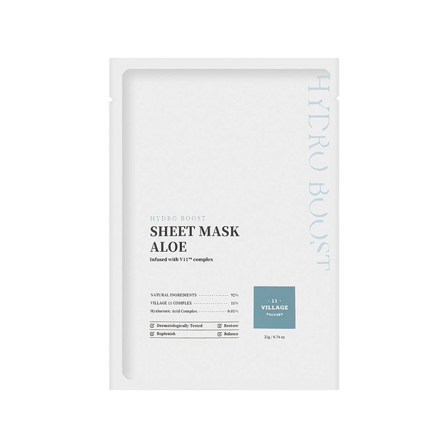 Маска для обличчя Village 11 Factory Hydro Boost Sheet Mask Aloe 21 г (8809663754488) - зображення 1