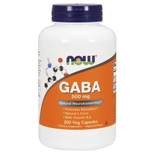 Амінокислота Now Foods GABA (гамма-аміномасляна кислота) 500мг, 200 гелевих капс (NOW-00088) зображення 1