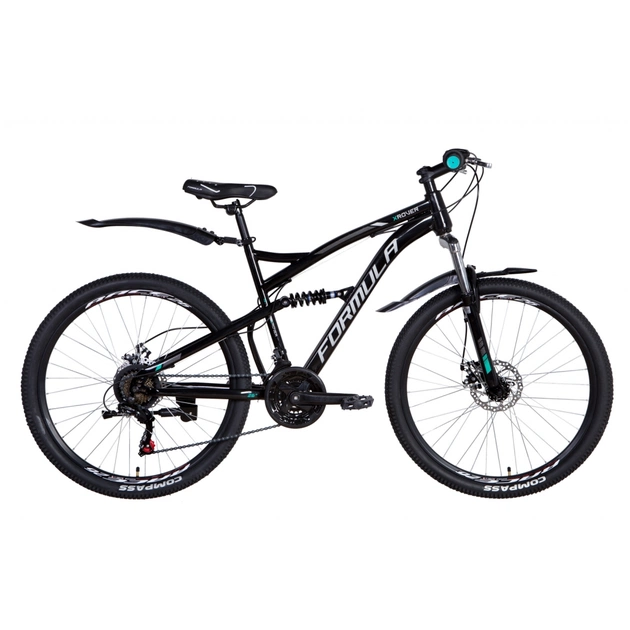 Велосипед Formula 26" X-ROVER AM2 DD рама-19" 2021 Black/Turquoise (OPS-FR-26-481) - изображение 1