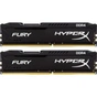 Модуль пам'яті для комп'ютера DDR4 8GB (2x4GB) 2400 MHz Fury Black Kingston Fury (ex.HyperX) (HX424C15FBK2/8) - зменшене зображення 1