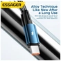 Дата кабель USB 2.0 AM to USB-C 2.0m 120W black Essager (EXC120-CGA01-P) - preview 7