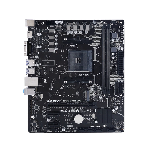 Материнська плата Biostar B550MH 3.0 - зображення 1