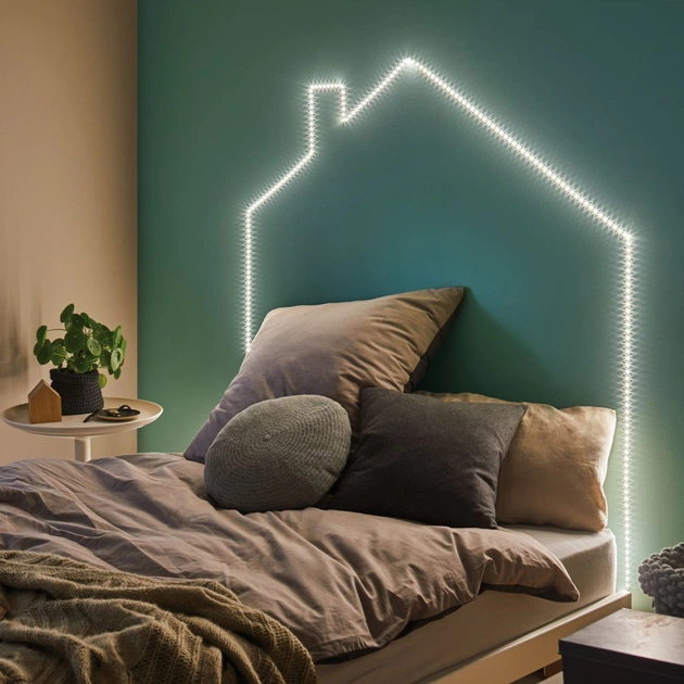 Світлодіодна стрічка Eurolamp LED/ROLL 24V, 3000K 5м - зображення 4