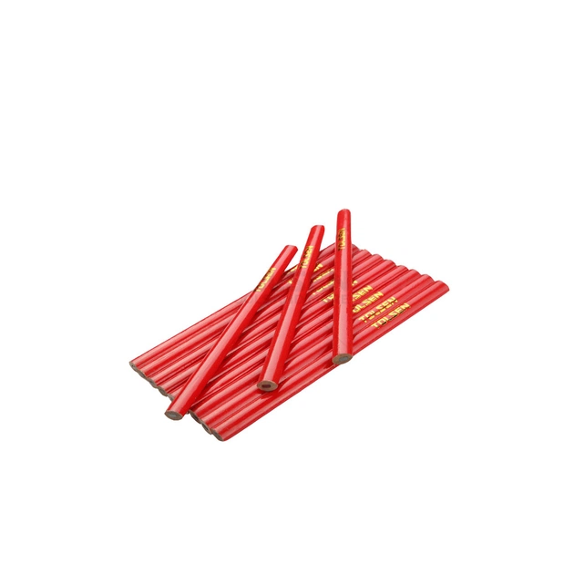 Олівець графітний Tolsen теслярський 180 мм, овальний 12 шт (42021) - picture 1