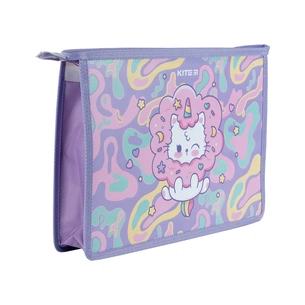 Папка на блискавці Kite A4+ на блискавці Rainbow Catcorn (K24-428-1) picture 1