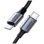 Дата кабель USB-C to Lightning 2.0m US304 20V/3A 60W Black Ugreen (60761) - уменьшенное изображение 1
