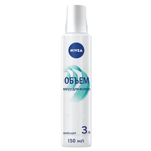 Мус для волосся Nivea Об'єм фіксація 3/6 150 мл (4005900664303) зображення 1