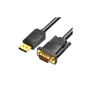 Кабель мультимедійний DisplayPort M to VGA M 1.5m 1080p60Hz black Vention (HBLBG) зображення 1