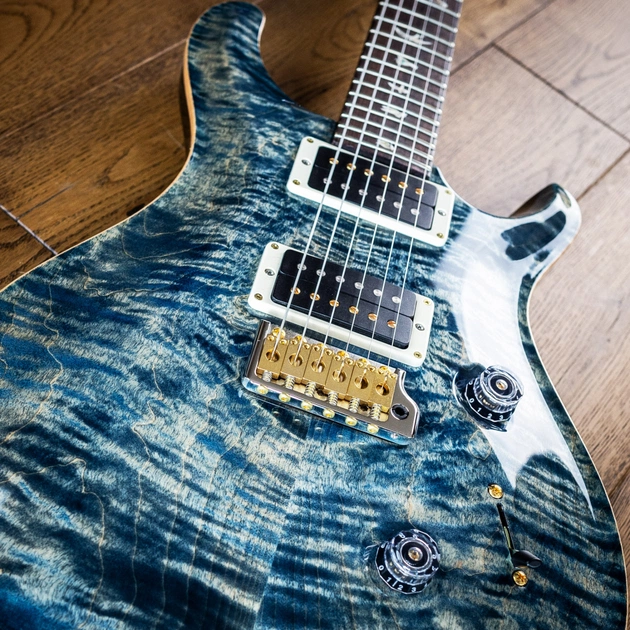 Электрогитара PRS Custom 24 10 Top Faded Whale Blue - изображение 12